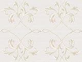 Warner BRL980115 April Light Acanthus Lattice Wallpaper, Grey [並行輸入品]