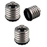 FINELED 3PACK Mogul/Goliath (E39/E40) to Standard Base (E26/E27) Adapters, Use This Adapter to Plug 