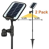 AMSU 2 Packs GL0 Innovative *Broad-Beamed* Solar Garden/Path Light --Much Brighter than Normal Garde