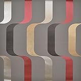 York Wallcoverings y6221001 Mid Centuryリボン壁紙、Blacks