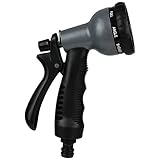 HBLIFE 散水ノズル 調整可能な8パターン 家庭用 多機能 園芸 農業 水撒き 洗浄 洗車 ホースノズル