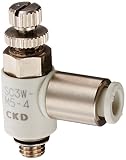 CKD スピコン エルボタイプ・ワンタッチ継手付 SC3W-M5-4