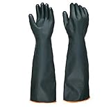 サンドブラスト 工業用 手袋 ゴム手袋 化学手袋 ブラスト処理 作業 グローブ 55cm