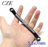 高品質ボックスエンドレンチdaulヘッドラチェットハンドルスパナ5.5*7-16*18-5.5x7mm