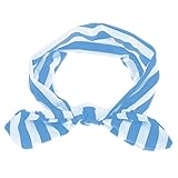 ノーブランド品　４色選択可　赤ちゃん/女の子/子供　かわいい　ウサギの結び目　ヘッドバンド/ヘアバンド/バニーターバン　 - 青