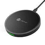 iClever ワイヤレス充電器 iphoneX/XS/XS MAX/XR 無線充電器 Qiデバイス対応 置くだけ充電 急速充電 低発熱 防