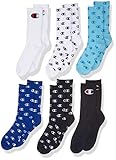 Champion Kid's 6 Pack C All Over Crew Sock