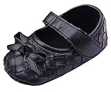 (ビグッド)Bigood 可愛い 子供靴 女の子 赤ちゃん ベビー靴 出産祝い フォーマルシューズ ルームシューズ 結婚式 リボン付き 無地 11cm 黒