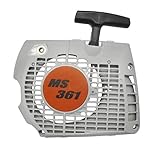 QHALEN Stihl MS341 MS361チェーンソー用交換部品＃1135 080 2102/11350802102スターターリコイル 反動/巻き戻しプルスターターアセンブリ