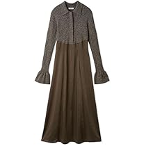 Amazon.co.jp: [フレイ アイディー] ポロカラーニットワンピース