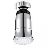 Lovoski 2個入り　キッチン　浴室用　水流　グロー　ブルー　LEDライト　蛇口タップ　自動色　水の蛇口　手洗い　楽しみ　 7.8cm