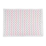 DEMDACO Chenille Baby Blanket, Pink Chevron by Nat and Jules [並行輸入品]