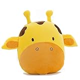 GAIN-DIRECT 車載 車内 車 用 クッション 兼 ブランケット ぬいぐるみ タイプ たためる ひざ掛け かわいい カーグッズ 冷房 冷え性 子供 保温 カワイイ キッズ 抱き枕 あにまる ど