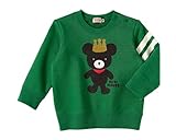 ミキハウス(mikihouse) キングくんトレーナー (90cm, みどり（17）)