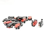 SODIAL(R) 15個　マイクロリミットスイッチ　ショートローラレバーアーム　SPDTスナップアクションLOT
