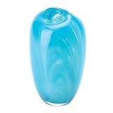Turquoise Modern Glass Vase by Tom & Co.