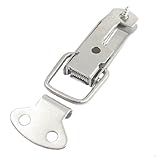 uxcell パッチン錠　トグルラッチ　掛け金　スプリングロード　ストレートループ　ステンレス鋼　7.2cm