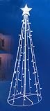 Sienna Blue and White LED Lighted Outdoor Twinkling Christmas Tree Yard Art Decoration, 5' [並行輸入品]
