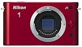 Nikon 1 j1 10.1 MP HDデジタルカメラボディのみ(レッド)