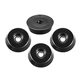 uxcell ゴム足バンパー ラウンドアンプキャブ 18mmボトム幅×15mmトップ幅×5mm高さ 4個入り