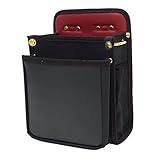 WorkMaster(ワークマスター) BlackLeather(ブラックレザー) 2段電工袋 レッド WM-BL110R