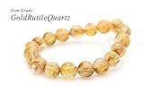 【Gem Grade】タイチンゴールドルチルクオーツ SA 10mm ブレスレット