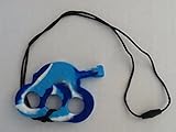 Adelily Nontoxic Silicone Tank Pendant Teether in Blue Camo [並行輸入品]