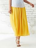 Angeliebe エンジェリーベ マタニティ パンツ ギャザー タック ワイドパンツ 妊婦服 産前 産後 アジャスター調節可 M ～ L イエロー 22047 22047302