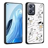 FOR OPPO Reno9 A/OPPO Reno7 A スマホケース耐衝撃TPU背面アイデア黒かわいい柄スマホケースFOR OPPO Reno9 A/OPPO Reno7 A 全面保護ケース落下防止（ かわいい犬）