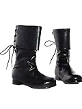 Ellie Shoes PL3409BK-XL Black Buccaneer Boot Child X-LARGE