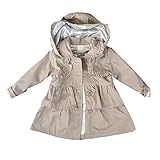 Mycu ベビー服 コート子供服 女の子 赤ちゃん服 春 ジャンパー フード付き ジャケット アウター 長袖 上着