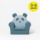 ハニードュレビット ベビーソファ Panda Soft Chair (Original, Blue Mix, twin cover)