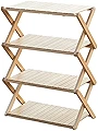 Woodi Folding Rack ラック キャンプ 4段ラック 56*28*77cm 木製ラック ウッド 折りたたみ 折り畳み アウトドア おしゃれ ピクニック 天然ブナ材 コンパクト収納 持ち運び 収納袋付き インテリア 天然ブナ材