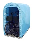 南栄工業 サイクルハウス パイプ径19.1mm 前後幕付き ブルーSN-3PB
