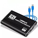 ZARPA 4K HDMI キャプチャーボード switch対応 USB 3.0ビデオゲームキャプチャ HDMIパススルー 1080P 60FPS ゲーム録画 ビデオ録画 医用撮像 生放送用 テレビ録画 ライブ配信用キャプチャーデバイス Switch PS4 PS5 PS3 Xbox Wii U Webカメラに対応 Windows Mac Linux Youtube Twitch OBS Potplayer HDMIケーブル付属