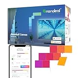 Nanoleaf キャンバス WiFi スマート RGB 16M+ カラー LED 調光機能付き ゲームとホームインテリア 壁ライト スターターキット (9パネル)