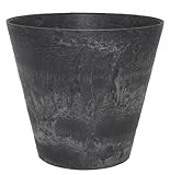 アートストーン ラウンド 17cm ブラック 4個入り ／底面給水型植木鉢（底栓付）