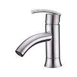 Ultra洗面uf35013 Contemporaryコレクションsingle-handleバスルームシンク蛇口、つや消しニッケル