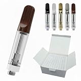 Leafy アトマイザー 510規格 0.8ml ロング 100本 リキッド オイル カートリッジ ccel 大容量 (ホワイト 0.8mlロング 100本) [並行輸入品]
