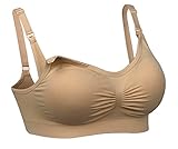 iLoveSIA (アイラブシア) マタニティ ブラジャー 授乳 2Wayオープン ノンワイヤー ベージュ LL