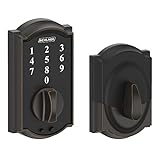 Schlage be375-cam Camelotタッチデッドボルト、Aged Bronze