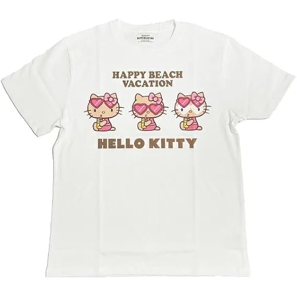 Amazon | [エムズトレード] 日焼けキティ KITTY JUICE Tシャツ S