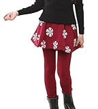 Bevalsa女の子 裏起毛 スカート 付 レギンス ガールズ 子供服 タイツ スパッツ キッズ スカッツ