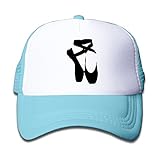 子供 メッシュキャップ 通気性 大人気 旅行 キャップ バレエシューズ バレリーナ ダンサー 日焼け止め 帽子 カジュアル ストーリート系ライトブルー プリント付き 無地