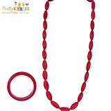 Silicone Teething Necklace & Bangle/Bracelet Purple for Mom to Wear. Made By Soft Chewbeads For Your