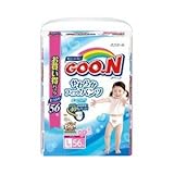 ふんわり赤ちゃんおしりふき 80枚プレゼント中 グーン やわらかフィットパンツ Lサイズ 女の子 56枚　9入り(3合せ)