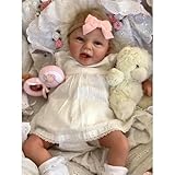Lonian 22 inch Bebe Doll Reborn Baby Girl Doll Princess Newborn Size Hani Lifelike Soft Touch Sweet face Birthday Gift for Girls-ユーティージェーピー