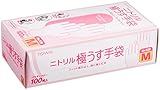 東和コーポレーション ニトリル極うす手袋 100枚入 529 ブルー M