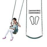 TL Toys EVAスイングセットStuff樹脂ベルトSwing Seat withチェーンとフックとSSSロゴステッカーダークグリーン