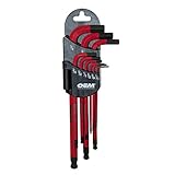 OEMTOOLS 24261 Long Magnetic Hex Ball End Key SAE Set, 9-Piece [並行輸入品]